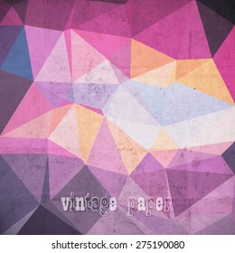 abstract futuristic geometrical background, vector paper texture