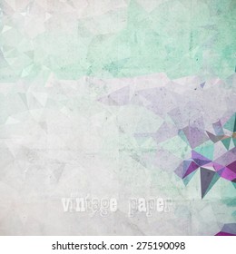 abstract futuristic geometrical background, vector paper texture