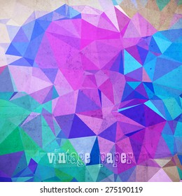 abstract futuristic geometrical background, vector paper texture
