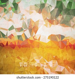 abstract futuristic geometrical background, vector paper texture