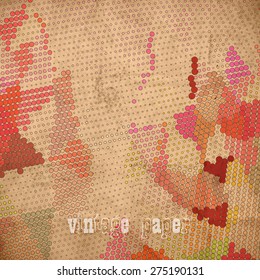 abstract futuristic geometrical background, vector paper texture