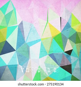 abstract futuristic geometrical background, vector paper texture