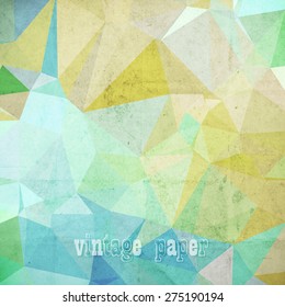 abstract futuristic geometrical background, vector paper texture
