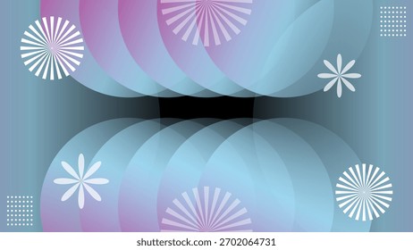 Abstractas fondo de estrella de túnel circular de gradiente futurista. Ilustración vectorial, ideal para la tecnología digital y el Diseño web.