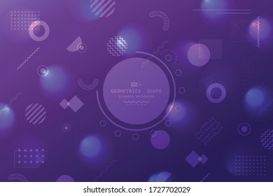 Resumen de degradado futurista violeta y azul de fondo de ilustración de elemento geométrico. Uso para anuncios, afiches, obras de arte, diseño de plantillas, impresión, presentación. vector de ilustración eps10