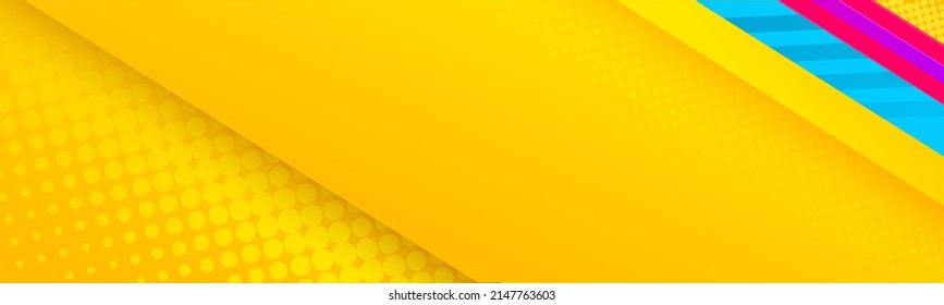 Abstract futuristic graphic. Yellow background with stripes. Vector abstract background texture design, bright poster, banner yellow background Vector illustration.