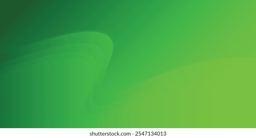 Abstract Futuristic green Waving Background, wave modern design concept