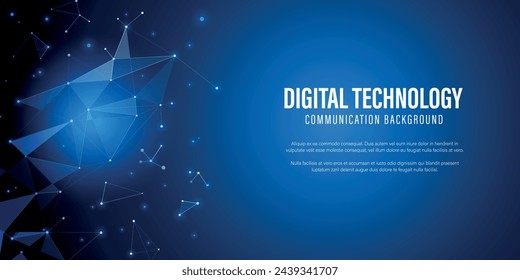 Abstrakte futuristische Gitter Künstliche Intelligenz Netzwerke und Cyber-Technologie Kommunikation Hintergrund