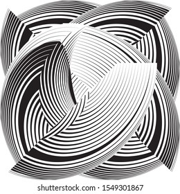 Abstract futuristic grunge background, concept, sign, symbol, minimal geometric halftone lines dynamic pattern, vector modern design texture.