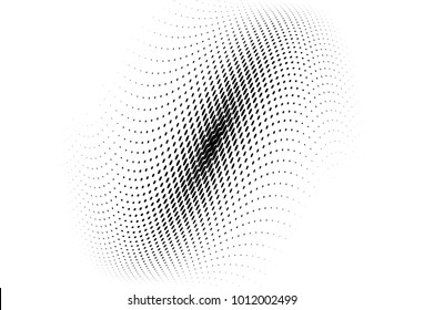 Abstract futuristic halftone pattern. Comic background. Dotted backdrop with circles, dots, point small scale. Design element for web banners, posters, cards, wallpapers, sites. Black and white color