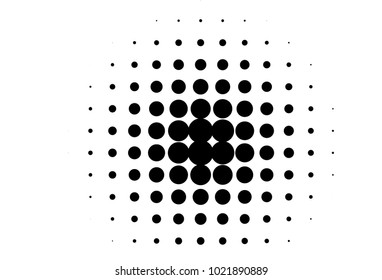 Abstract futuristic halftone pattern. Comic background. Dotted backdrop with circles, dots, point small scale. Design element for web banners, posters, cards, wallpapers, sites. Black and white color