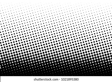 Abstract futuristic halftone pattern  Comic background  Dotted backdrop and circles  dots  point large scale  Design element for web banners  posters  cards  wallpapers  sites  Black   white color 