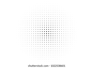 Abstract futuristic halftone pattern. Comic background. Dotted backdrop with circles, dots, point small scale. Design element for web banners, posters, cards, wallpapers, sites. Black and white color