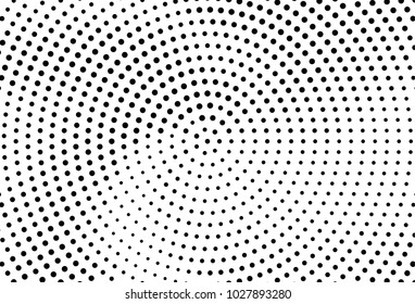 Abstract futuristic halftone pattern. Comic background. Dotted backdrop with circles, dots, point small scale. Design element for web banners, posters, cards, wallpapers, sites. Black and white color
