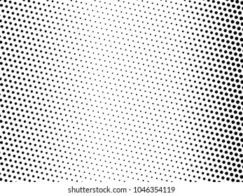 Abstract futuristic halftone pattern. Comic background. Dotted backdrop with circles, dots, point large scale. Design element for web banners, posters, cards, wallpapers, sites. Black and white color