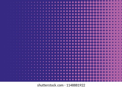 Abstract futuristic halftone pattern. Comic background. Dotted backdrop with circles, dots, point large scale. Design element for web banners, posters, cards, wallpapers, sites. Pink, purple color 