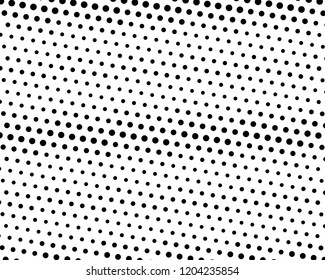 Abstract futuristic halftone pattern. Comic background. Dotted backdrop with circles, dots, point large scale. Design element for web banners, posters, cards, wallpapers, sites. Black and white color