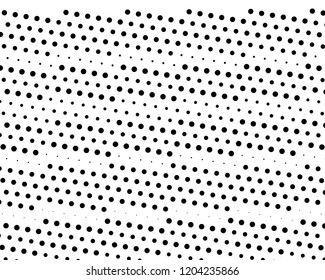 Abstract futuristic halftone pattern. Comic background. Dotted backdrop with circles, dots, point large scale. Design element for web banners, posters, cards, wallpapers, sites. Black and white color
