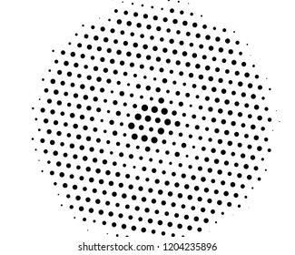 Abstract futuristic halftone pattern. Comic background. Dotted backdrop with circles, dots, point large scale. Design element for web banners, posters, cards, wallpapers, sites. Black and white color