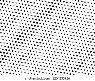 Abstract futuristic halftone pattern. Comic background. Dotted backdrop with circles, dots, point large scale. Design element for web banners, posters, cards, wallpapers, sites. Black and white color