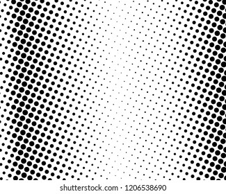 Abstract futuristic halftone pattern. Comic background. Dotted backdrop with circles, dots, point large scale. Design element for web banners, posters, cards, wallpapers, sites. Black and white color