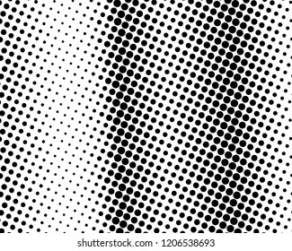 Abstract futuristic halftone pattern. Comic background. Dotted backdrop with circles, dots, point large scale. Design element for web banners, posters, cards, wallpapers, sites. Black and white color