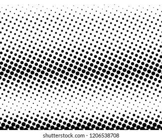 Abstract futuristic halftone pattern. Comic background. Dotted backdrop with circles, dots, point large scale. Design element for web banners, posters, cards, wallpapers, sites. Black and white color