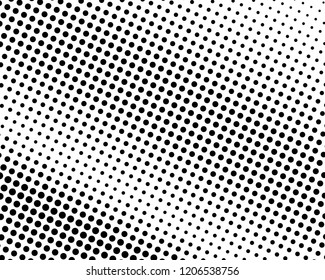 Abstract futuristic halftone pattern. Comic background. Dotted backdrop with circles, dots, point large scale. Design element for web banners, posters, cards, wallpapers, sites. Black and white color