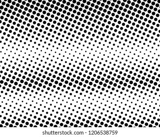 Abstract futuristic halftone pattern. Comic background. Dotted backdrop with circles, dots, point large scale. Design element for web banners, posters, cards, wallpapers, sites. Black and white color