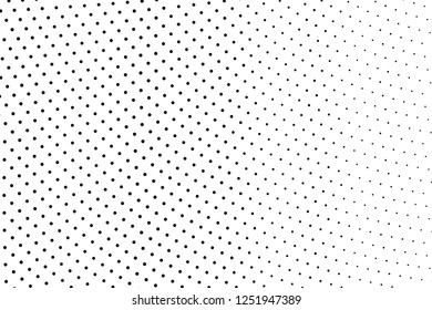 Abstract futuristic halftone pattern. Comic background. Dotted backdrop with circles, dots, point large scale. Design element for web banners, posters, cards, wallpapers, sites. Black and white color