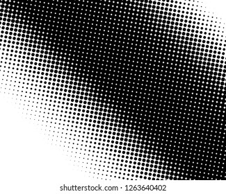 Abstract futuristic halftone pattern. Comic background. Dotted backdrop with circles, dots, point large scale. Design element for web banners, posters, cards, wallpapers, sites. Black and white color