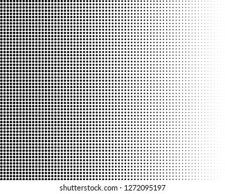 Abstract futuristic halftone pattern. Comic background. Dotted backdrop with circles, dots, point small scale. Design element for web banners, posters, cards, wallpapers, sites. Black and white color