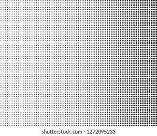 Abstract futuristic halftone pattern. Comic background. Dotted backdrop with circles, dots, point small scale. Design element for web banners, posters, cards, wallpapers, sites. Black and white color