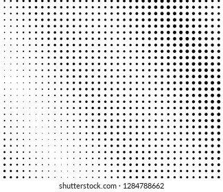 Abstract futuristic halftone pattern. Comic background. Dotted backdrop with circles, dots, point large scale. Design element for web banners, posters, cards, wallpapers, sites. Black and white color