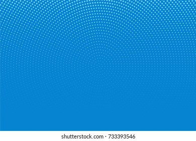 Abstract futuristic halftone pattern. Comic background. Dotted backdrop with circles, dots, point small scale. Design element for web banners, posters, cards, wallpapers, sites. Blue color