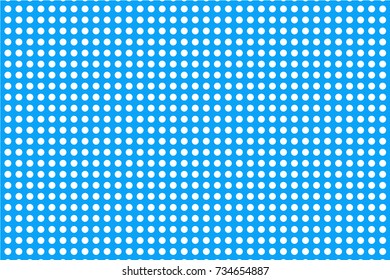 Abstract futuristic halftone pattern. Comic background. Dotted backdrop with circles, dots, point large scale. Design element for web banners, posters, cards, wallpapers, sites. Blue and white color