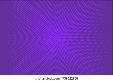 Abstract futuristic halftone pattern. Comic background. Dotted backdrop with circles, dots, point small scale. Design element for web banners, posters, cards, wallpapers, sites. Purple, lilac color