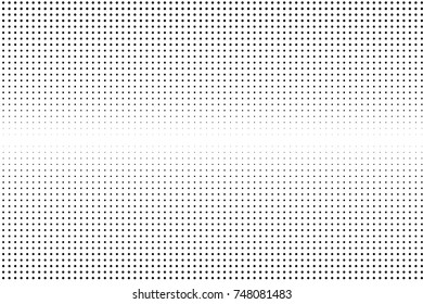 Abstract futuristic halftone pattern. Comic background. Dotted backdrop with circles, dots, point small scale. Design element for web banners, posters, cards, wallpapers, sites. Black and white color