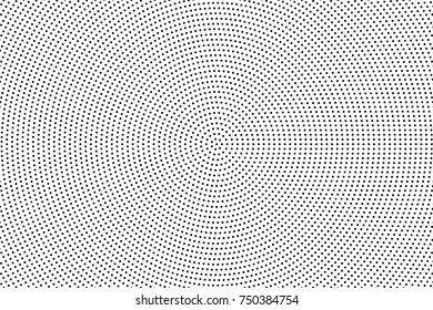 Abstract futuristic halftone pattern. Comic background. Dotted backdrop with circles, dots, point large scale. Design element for web banners, posters, cards, wallpapers, sites. Black and white color