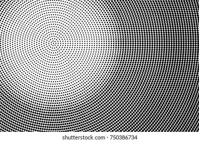 Abstract futuristic halftone pattern. Comic background. Dotted backdrop with circles, dots, point large scale. Design element for web banners, posters, cards, wallpapers, sites. Black and white color