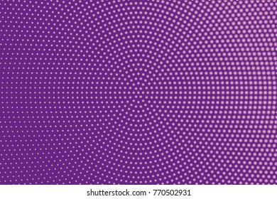  Abstract futuristic halftone pattern. Comic background. Dotted backdrop with circles, dots, point large scale. Design element for web banners, posters, cards, wallpapers, sites. Purple color