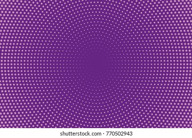  Abstract futuristic halftone pattern. Comic background. Dotted backdrop with circles, dots, point large scale. Design element for web banners, posters, cards, wallpapers, sites. Purple color
