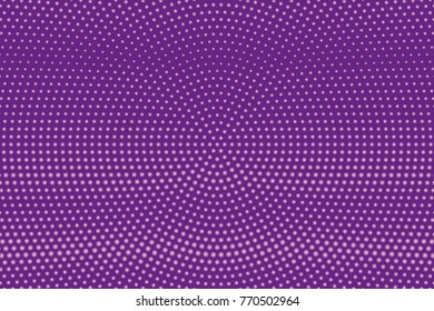  Abstract futuristic halftone pattern. Comic background. Dotted backdrop with circles, dots, point large scale. Design element for web banners, posters, cards, wallpapers, sites. Purple color