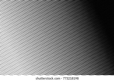 Abstract futuristic halftone pattern. Comic background. Dotted backdrop with circles, dots, point small scale. Design element for web banners, posters, cards, wallpapers, sites. Black and white color