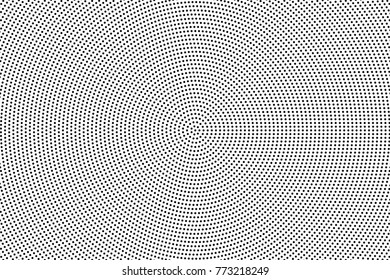 Abstract futuristic halftone pattern. Comic background. Dotted backdrop with circles, dots, point small scale. Design element for web banners, posters, cards, wallpapers, sites. Black and white color