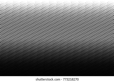 Abstract futuristic halftone pattern. Comic background. Dotted backdrop with circles, dots, point small scale. Design element for web banners, posters, cards, wallpapers, sites. Black and white color
