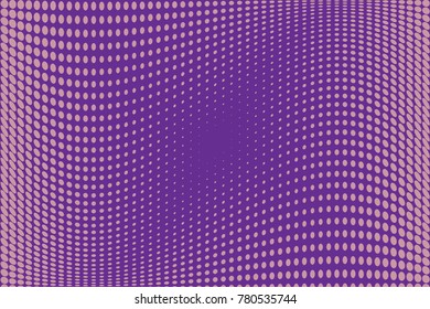 Abstract futuristic halftone pattern. Comic background. Dotted backdrop with circles, dots, point small scale. Design element for web banners, posters, cards, wallpapers, sites. Purple. lilac color