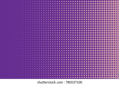 Abstract futuristic halftone pattern. Comic background. Dotted backdrop with circles, dots, point small scale. Design element for web banners, posters, cards, wallpapers, sites. Purple. lilac color