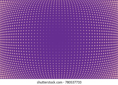 Abstract futuristic halftone pattern. Comic background. Dotted backdrop with circles, dots, point small scale. Design element for web banners, posters, cards, wallpapers, sites. Purple. lilac color