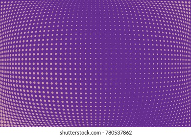 Abstract futuristic halftone pattern. Comic background. Dotted backdrop with circles, dots, point small scale. Design element for web banners, posters, cards, wallpapers, sites. Purple. lilac color